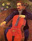 Paul Gauguin The Cellist painting